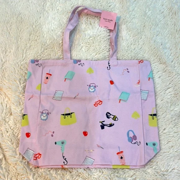 NWT Kate Spade Fashionably Late “Anything’s Possible” Book Tote Bag - Picture 3 of 8